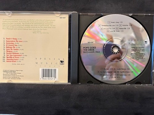 BERT LUCARELLI - Pops Goes The Oboe - CD - **LIKE NEW** - Picture 3 of 3