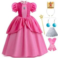 Lace Girls Cosplay Dress Baby Kids Party Dresses Carnival Costume for 3-11 Years