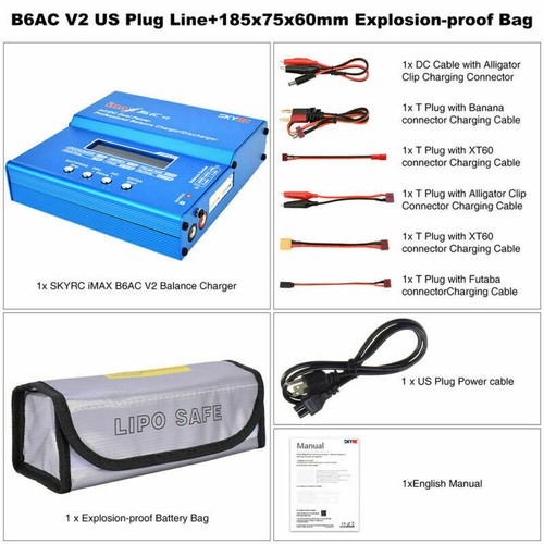 SKYRC iMAX B6AC V2 RC Charger 50W 6A Balance Charger Discharger LCD Screen - Picture 21 of 24