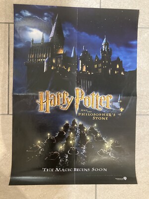 Harry Potter Stein der Weisen Boote Magie Original A2 Promo Poster 42x59cm