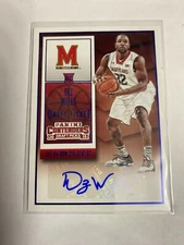 D30097  2015-16 Contenders Draft Ticket Blue Foil #156 Dez Wells AUTOGRAPH