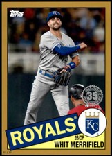 Whit Merrifield 2020 Topps 1985 35th Anniversary 5x7 Gold #85-52 /10 Royals
