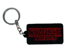 Official Netflix STRANGER THINGS Rubber Keyring Keychain Novelty Gift LOGO