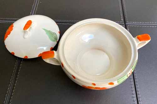 Vintage Myott 1930s Very Art Deco Lidded Sugar Bowl - Picture 4 of 7
