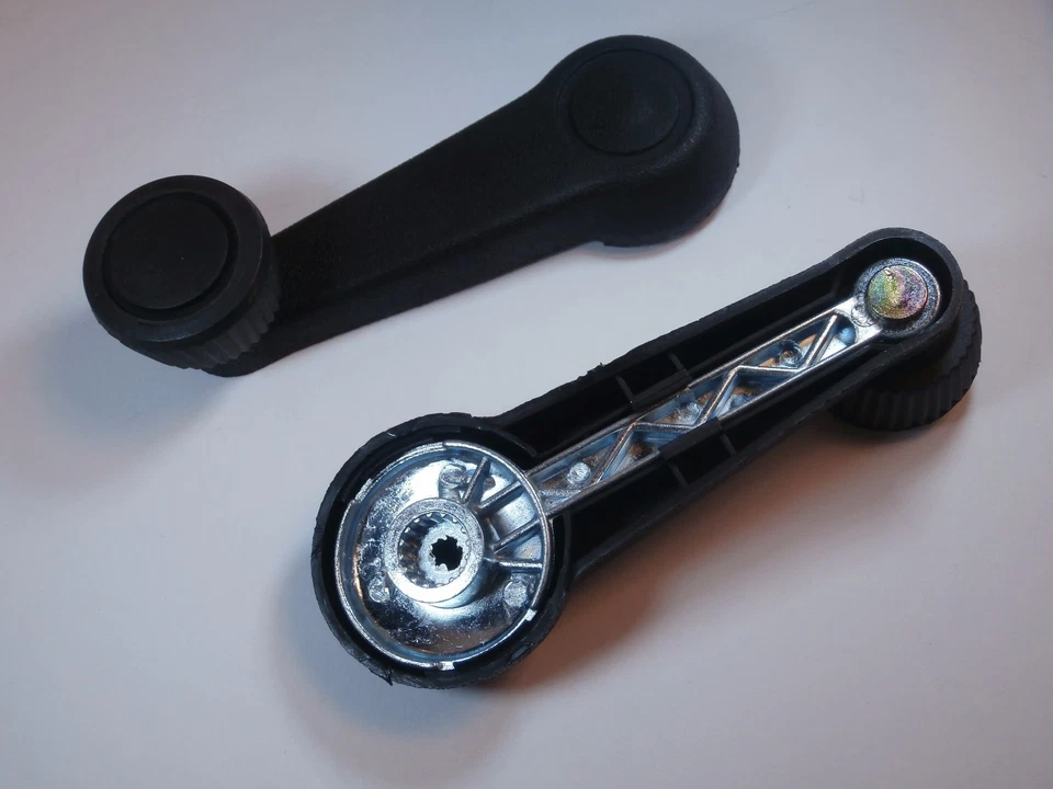 VW BUG SUPER ESCARABAJO 1975-1979 MANIVELA VENTANA IZQUIERDA Y DERECHA / BOBINADORA JUEGO DE 2 (PAR) Foto 2 de 3