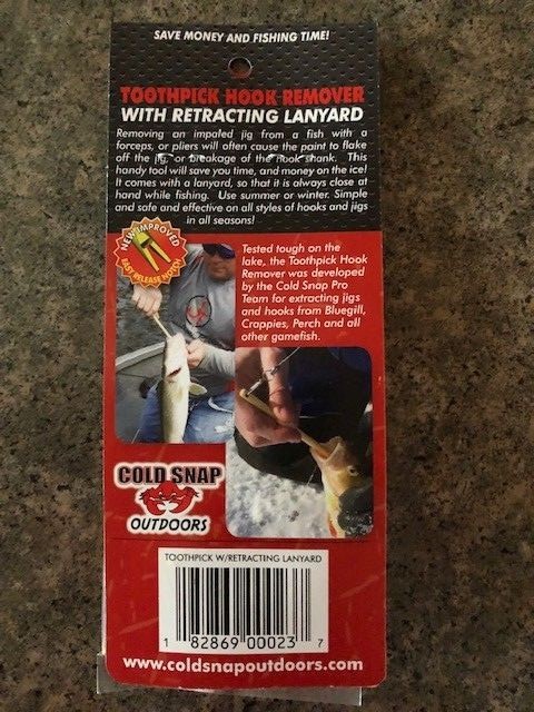 cold snap outdoors toothpick hook remover