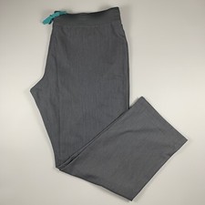 FIGS Technical Collection XXL Graphite PO 1659 Scrub Pants Straight Leg Pockets
