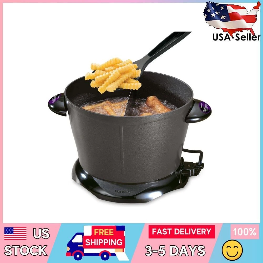 Electric Deep Fryer Dual Daddy Cooker Home Kitchen Countertop Fries