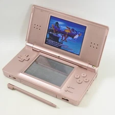 Nintendo DS Lite Console METALIC ROSE USG-001 UJF18365104 nds