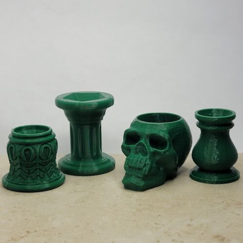 Pack of 4 Green Marble Displays lot # 4856 - Picture 1 of 2