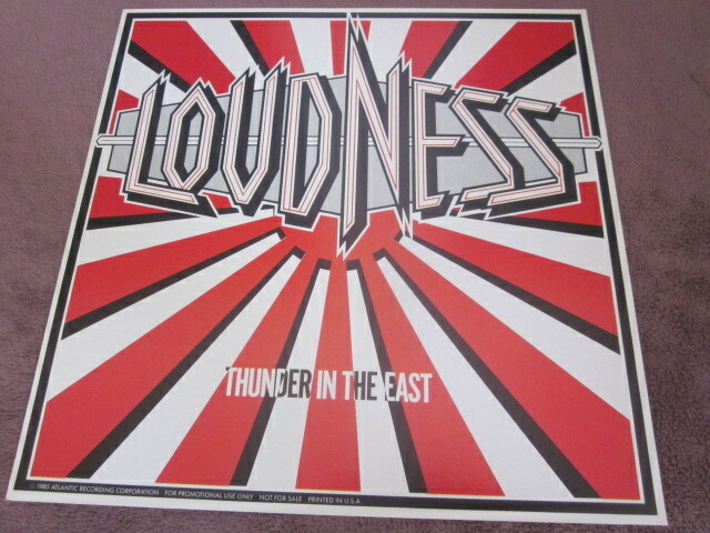 Loudness 1985 Thunder In The East 12x12 Promo Cover Flat Poster Takasaki Metal