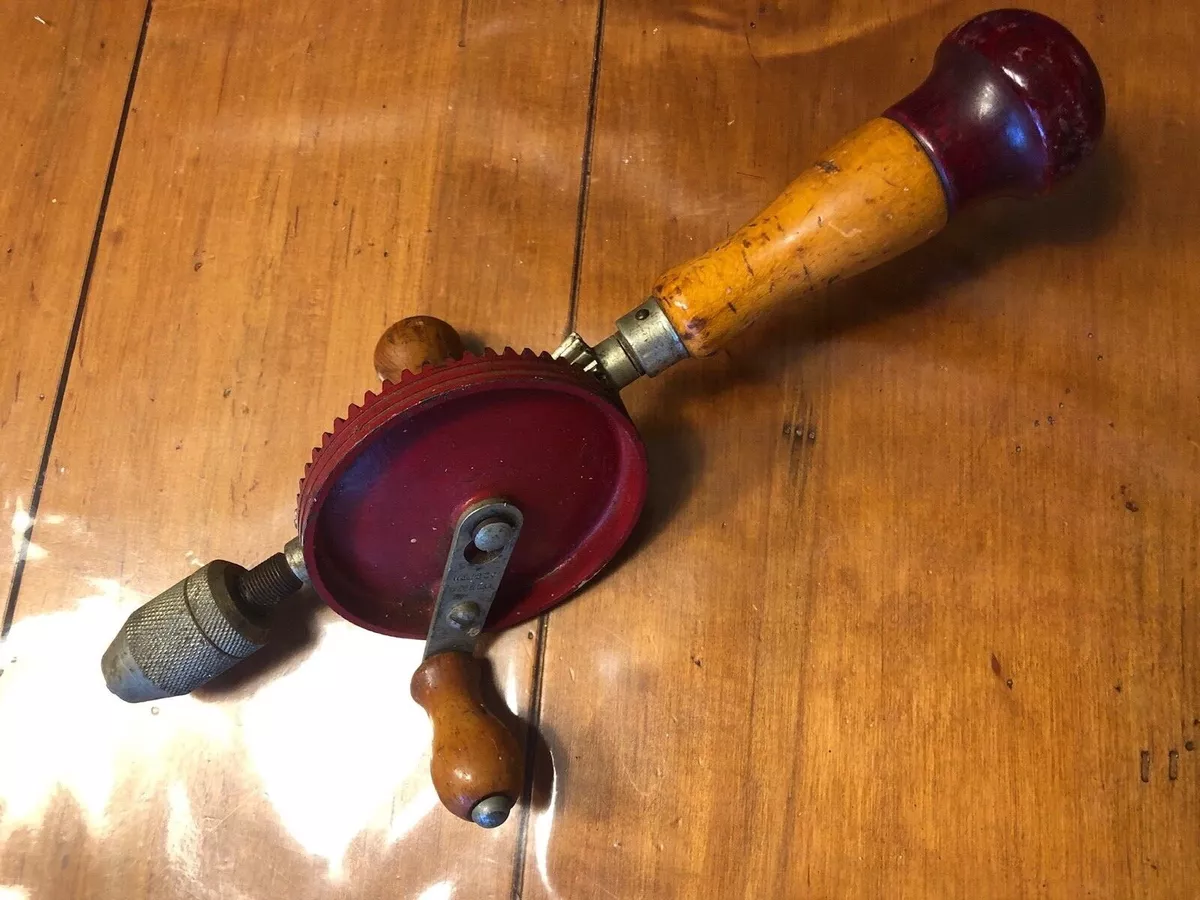 Vintage hand 2024 crank drill