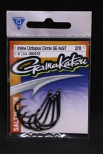 Gamakatsu Octopus Circle 4X Strong Straight Eye Inline Point Size - Size 2/0 