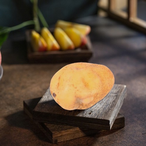4pcs Artificial Potatoes Fake Potatoes Realistic Lifelike Vegetable Kitchen - 第 6/12 張圖片