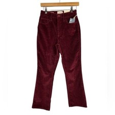 NWT Universal Thread Cranberry Wide Leg Women  s Thick Corduroy Pants Size 4R