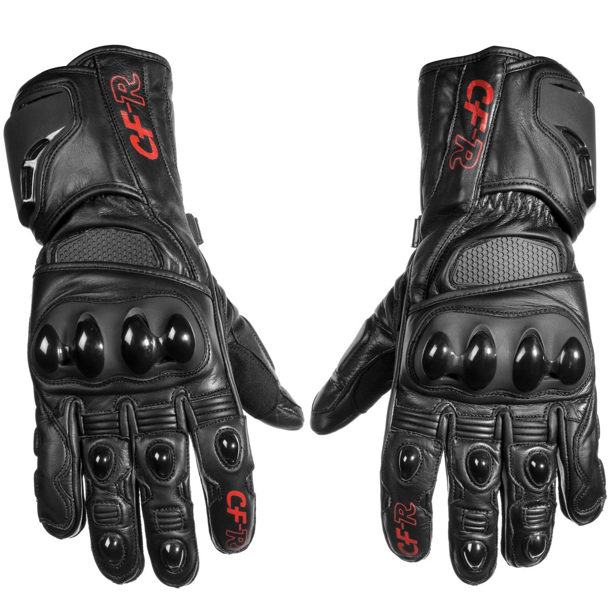 Hard Knuckle Full Length Gauntlet-Style Leather Motorcycle Hard Knuckle Full Length Gauntlet-Style Leather Motorcycle