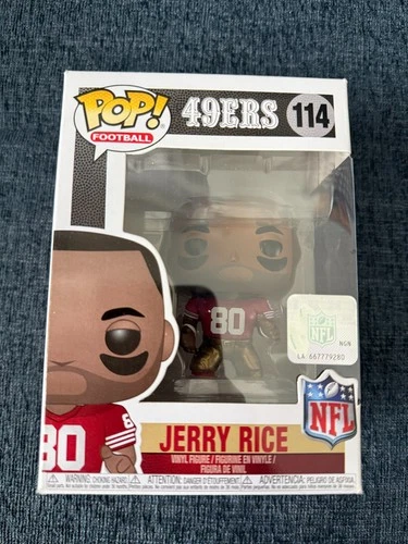 Funko Pop - #114 Jerry Rice San Francisco 49ers NFL - Box Damage with Protector
