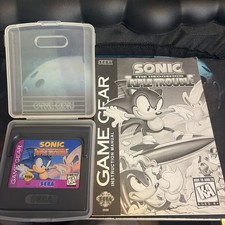 Sonic Triple Trouble Sega Game Gear WITH ORIGINAL MANUAL & CASE Clean untested