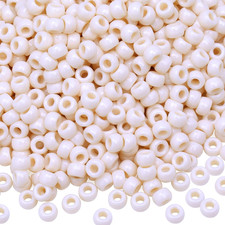 1000Pcs Pony Beads Bracelet 9mm Beige Plastic Barrel Pony Beads for Necklace,Hai