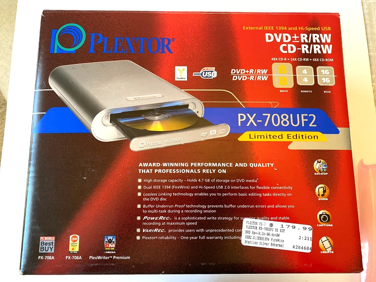 PLEXTOR CD-RW External CD, DVD & Blu-ray Drives for sale | eBay