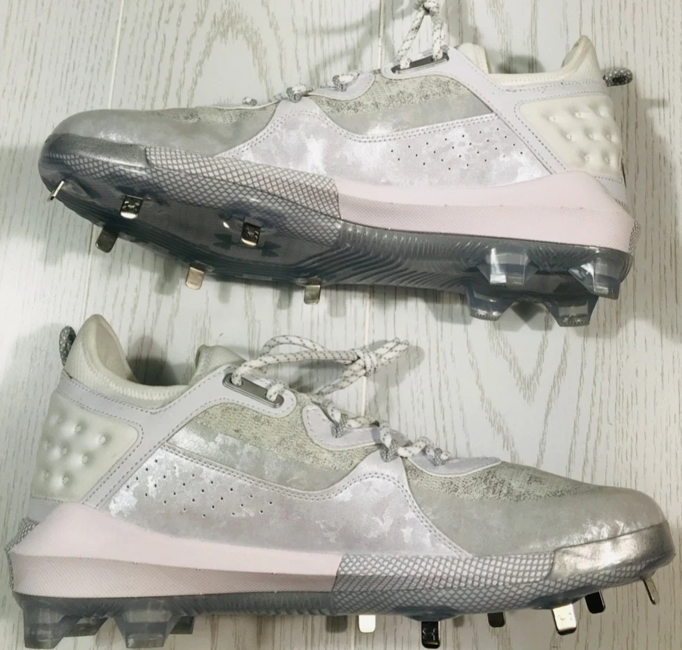 Under Armour Harper 8 ST Low White Baseball Grey for sale | eBay
