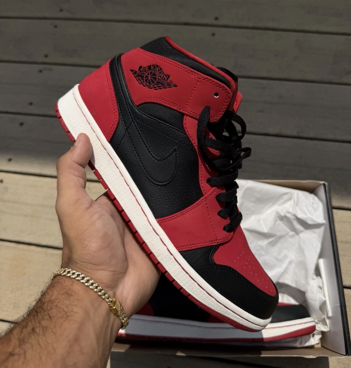 Las mejores ofertas en Jordan 1 Mid Bred | eBay
