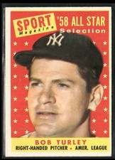 1958 Topps #493 Bob Turley GD/VG