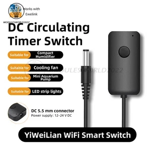 Tuya Smart WiFi Interrupteur de commutation en marche/arrêt eWeLink DC Contrôleur de commutateur d'alimentation