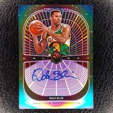 DALE ELLIS /75 Galaxy Electric PURPLE Auto 2019-20 Obsidian Basketball SONICS