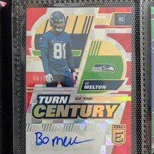 Panini Donruss Elite 2022 Rookie Auto Lot Bo Melton Seahawks 3 Cards