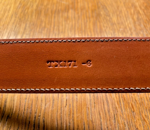 Trafalgar Cortina Leather Handpolished/Handcrafted USA Belt 38/95 - Picture 10 of 14