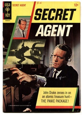 SECRET AGENT #1  GOLD KEY 1ST ISSUE-PATRICK MCGOOHAN comic book
