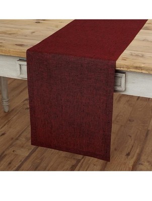Solino Home 100% Pure Linen Table Runner for Fall Dining Kitchen Solid,