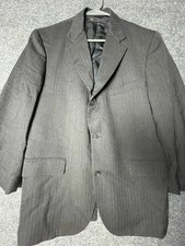Brooks Brothers Mens 42R Gray 100 Wool Blazer Sport Coat Made in USA Classic