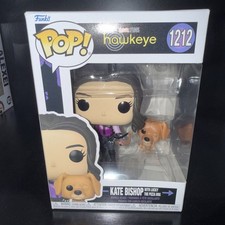 Funko Pop! Marvel: Hawkeye Kate Bishop #1212 con figura de perro Lucky The Pizza