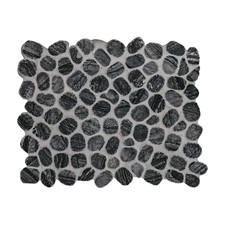 Henley Pebble 12 In. X 12 In. X 10Mm Tumbled Marble Mosaic Floor and Wall Tile 