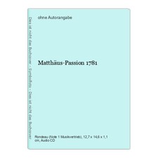 Matthäus-Passion 1781
