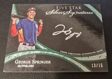 George Springer 2014 Rookie Topps Fünf Sterne Autogramm /15 Silber Signaturen #FSSS-GS