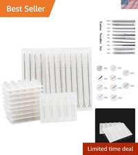 50pcs Disposable Tattoo Needles 50pcs Sterilized Tips - Versatile Tattoo Tools