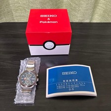 SEIKO SBPY162 POKEMON VAPOREON SOLAR CHRONOGRAPH WATCH 700 LIMITED W/BOX