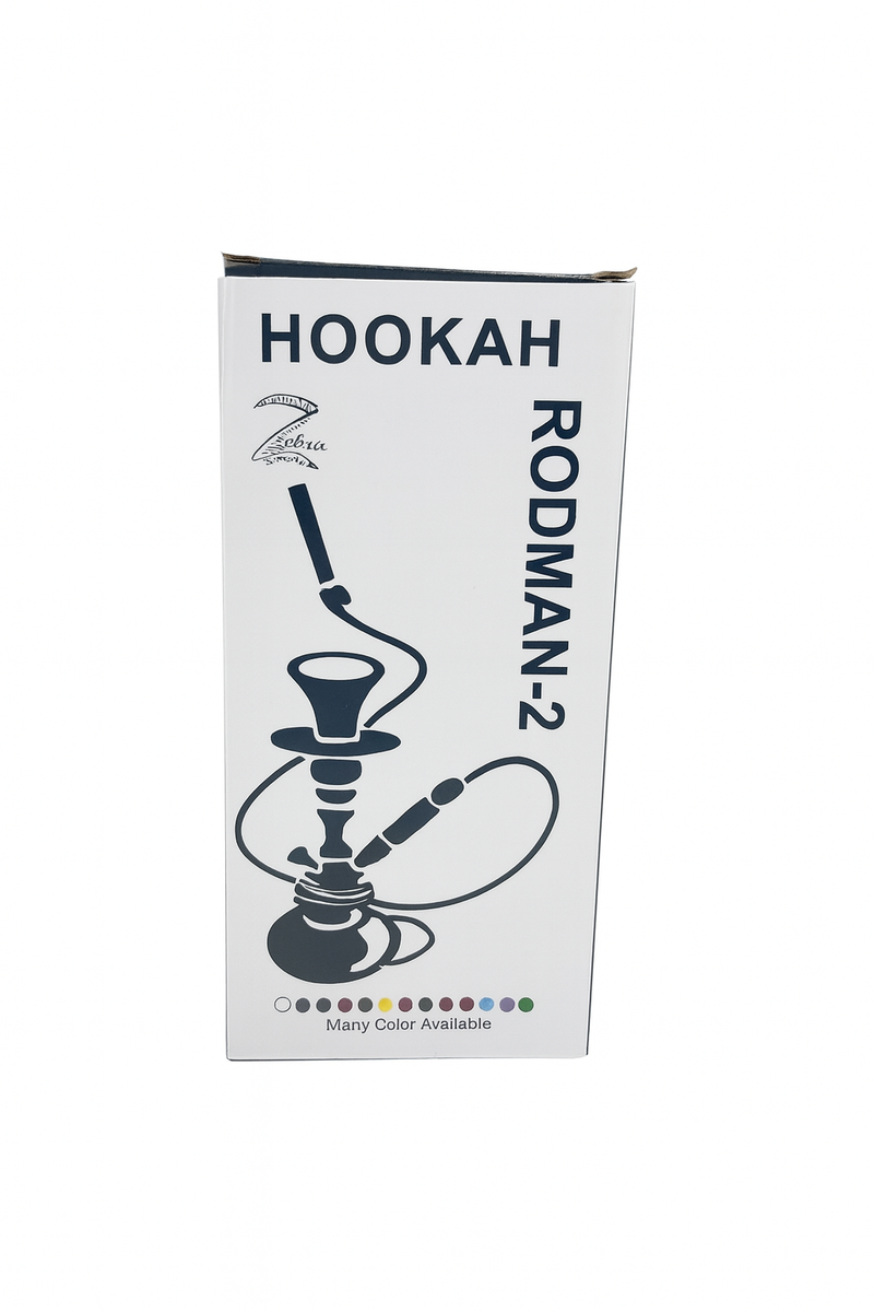 HOOKAH ZEBRA RODMAN-2 | Pumpkin X3 - 1 Hose | Travel & Gift Hookah