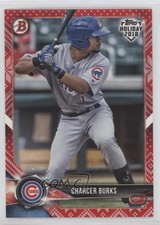 2018 Topps Holiday Bowman Red Holiday Sweater 10/10 Charcer Burks #TH-CB 5l1