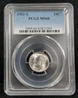 1951 S 10c ROOSEVELT DIME PCGS MS66 8171