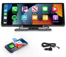 PODOFO 10.26" Multimedia Smart Screen Player Wireless Carplay Android Navigation