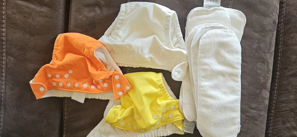 Pre-owned Random Assorted Baby Cloth Reusable Diapers Covers Lot Newborn & Up - Image 4 of 4