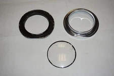 58 59 60 61 62 C1 Corvette Tachometer Bezel w/ Lens & Inner Bezel Original GM