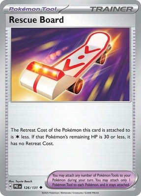 Rescue Board - 126/131 - Uncommon - Reverse Holo - Lightly Played