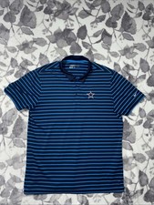 Nike Golf Standard Fit Dri-Fit Dallas Cowboys Golf Polo Shirt Men  s Large