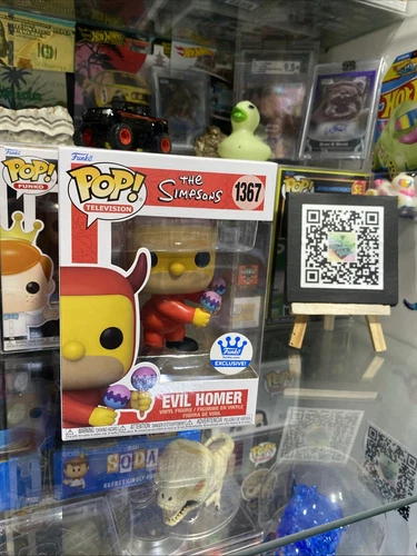 Funko Pop! The Simpsons;  Evil Homer #1367 Funko Exclusive With Soft Protector