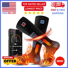 Heated Socks for Men Women 9V Rechargeable Battery Washable APP Control Warm